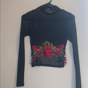 See through, crop top